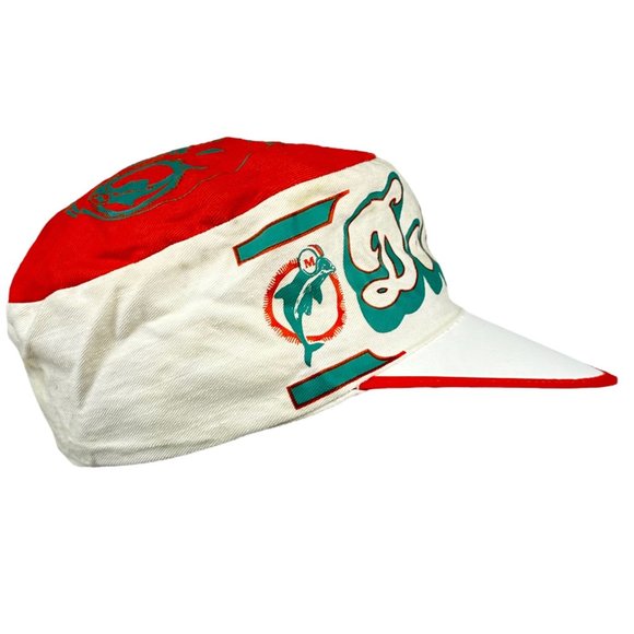 Vintage Miami Dolphins Painters Cap NFL Football Flat Top Baseball size M/L USA - Picture 4 of 16